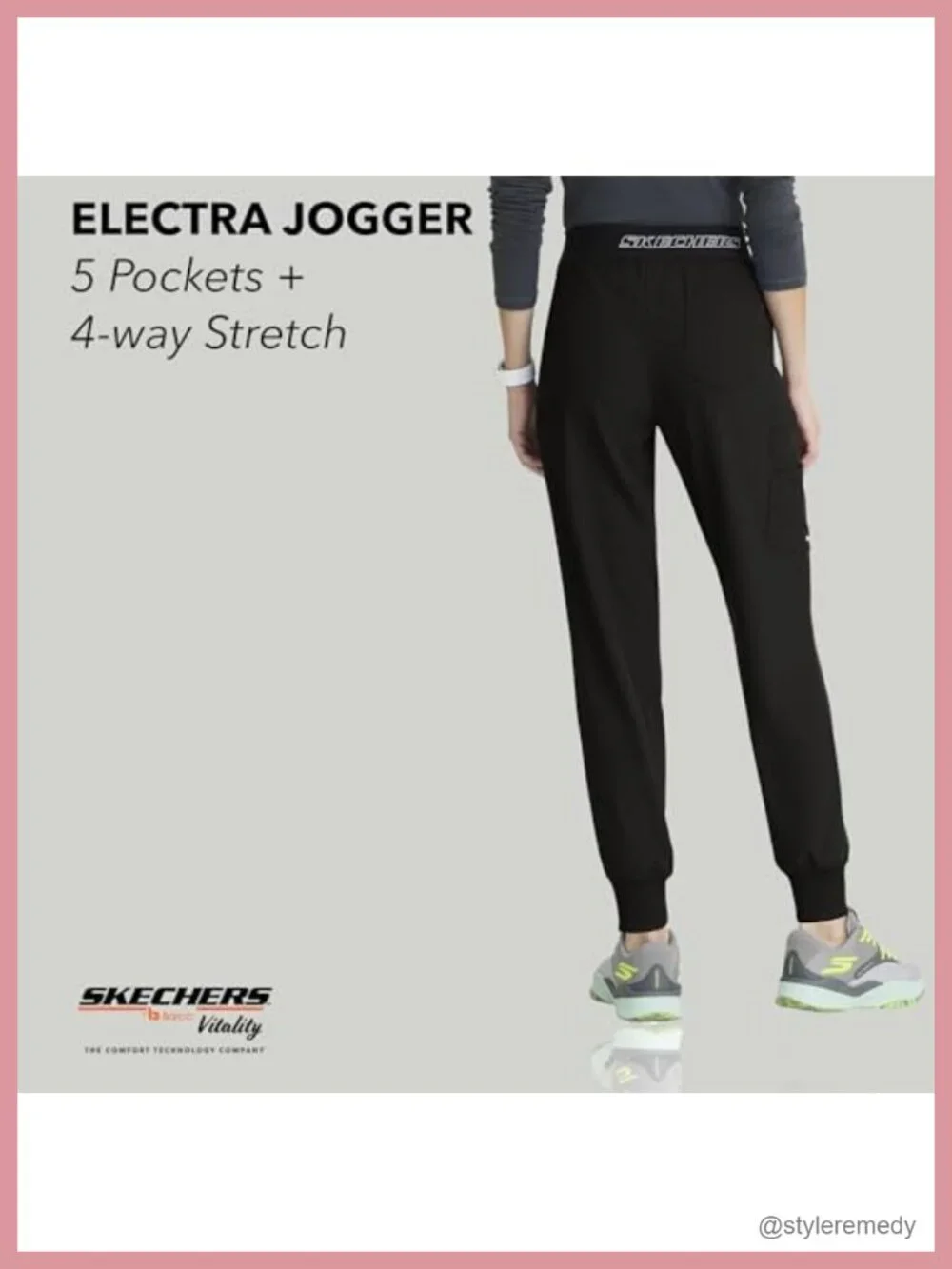 Classic Fit Scrub Jogger Pant for Women, 5-Pocket, 4-Way Stretch